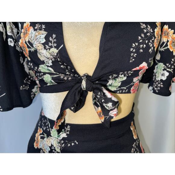 Free People ‘Wildwood’ Floral Crop Top & Maxi Skirt Set Size 0 - Picture 4 of 16